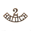 Shoulder title, 29th (The Duke of Connaught's Own) Regiment of Bombay Infantry, 2nd Baluch Battalion, 1891-1901
