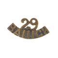 Shoulder title, 29th (The Duke of Connaught's Own) Regiment of Bombay Infantry (The 2nd Baluch Battalion), 1901-1903