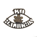 Shoulder title, 130th Prince of Wales's Own Baluchis, 1906-1922