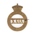 Pugri badge, 29th Regiment of Madras Infantry, 1885-1893