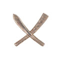Collar badge, 31st Regiment (6th Burma Battalion) of Madras (Light) Infantry, 1892-1901