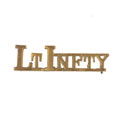 Shoulder title, 31st (Trichinopoly) Regiment of Madras Light Infantry, 1885 (c)