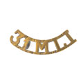 Shoulder title, 31st (Trichinopoly) Regiment of Madras Light Infantry, 1885-1892