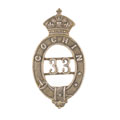 Helmet badge, 33rd Regiment of Madras Infantry, pre-1890