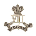 Pugri badge, 7th (Duke of Connaught's Own Rajputs) Regiment of Bengal Infantry, 1893-1901