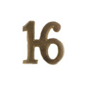 Shoulder title, 16th (The Lucknow) Rajput Regiment of Bengal Infantry, 1897-1901