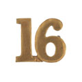 Shoulder title, 16th (The Lucknow) Rajput Regiment of Bengal Infantry, 1897-1901