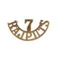 Shoulder title, 7th Rajputs, 1922-1947