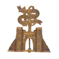 Pugri badge, 16th (The Lucknow) Rajput Regiment of Bengal Infantry, 1897-1901