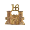 Helmet badge, 16th (Lucknow) Rajput Infantry, pre-1922