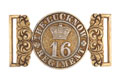 Waistbelt clasp, 16th (The Lucknow) Regiment of Bengal Native Infantry , 1864-1902