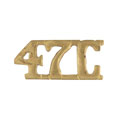 Shoulder title, 47th Cavalry, 1941-1943