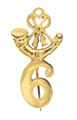 Cap badge, 6th Regiment of Bengal Native (Light) Infantry, 1861-1901