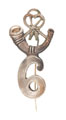 Pugri badge, 6th Regiment of Bengal Native (Light) Infantry, 1861-1922
