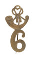 Pugri badge, 6th Regiment of Bengal Native (Light) Infantry, 1861-1922
