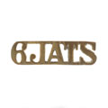 Shoulder title, 6th (Jat) Regiment of Bengal (Light) Infantry, 1897-1901