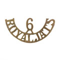 Shoulder title, 6th Royal Jat Light Infantry, 1921-1922