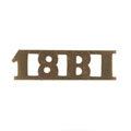 Shoulder title, 18th Regiment of Bengal Infantry, 1885-1901