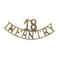 Shoulder title, 18th Infantry, 1902-1922