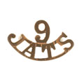Shoulder title, 9th Jat Regiment, 1922-1947