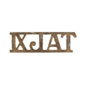 Shoulder title, 9th Jat Regiment, 1922-1947