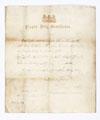 Plague Duty Certificate, Private William Randall, 1st Battalion, Wiltshire Regiment, Hyderabad, 1897