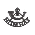 Collar badge or shoulder title, 4th Bombay Rifles, 1901-1903