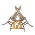 Cap badge, 13th Rajputs Infantry (The Shekhawati Regiment), 1901-1922