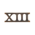Shoulder title, 13th (The Shekhawati) Regt Bengal Native Infantry,  1885-1901