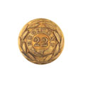 Button, 22nd Regiment of Bombay Infantry, pre-1903