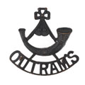 Shoulder title, 123rd Outram's Rifles, 1903-1922