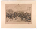 The Charge of the 9th Lancers against German Cavalry at Moncel, in the Battle of the Marne, September 7th 1914