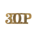 Shoulder title, 30th Punjabis, 1903-1922