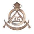 Helmet badge, 46th Punjab Infantry, 1901-1903