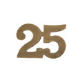 Shoulder title, 25th (Punjab) Regiment of Bengal Infantry, 1864-1885