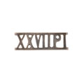 Shoulder title, 27th Punjab Infantry, 1901-1922