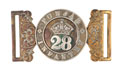 Waistbelt clasp, 28th (Punjab) Regiment of Bengal Infantry, 1885-1901