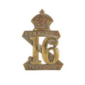Helmet badge, 16th Regiment of Bombay Native Infantry, 1882-1885