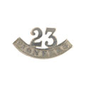 Shoulder title, 23rd Sikh Pioneers, 1901-1922