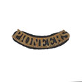 Shoulder title, 32nd (Punjab) Regiment of Bengal Infantry (Pioneers), 1887-1903