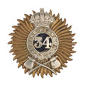 Pugri badge, 34th (Punjab) Regiment of Bengal Infantry (Pioneers), 1887-1901