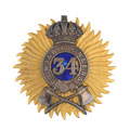 Pugri badge, 34th (Punjab) Regiment of Bengal Infantry (Pioneers), 1887-1901