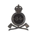 Cap badge, officer, 34th Sikh Pioneers, 1903-1922