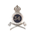 Cap badge, 34th Sikh Pioneers, 1903-1922