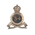 Cap badge, officer, 34th Sikh Pioneers, 1903-1922
