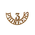 Shoulder title, 1st Battalion, 3rd Sikh Pioneers, 1922-1929