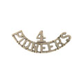 Shoulder title, 4th Hazara Pioneers, 1922-1929