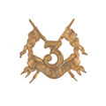 Shoulder title, 3rd Regiment of Madras Lancers, 1891-1903