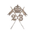 Cap badge, officer, 28th Light Cavalry, 1903-1922