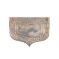 Pouch belt tip, 3rd Madras Cavalry, 1840s.